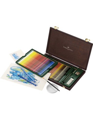 FC117506,CUTIE LEMN 48 BUC CREIOANE ACUARELA A.DURER FABER-CASTELL