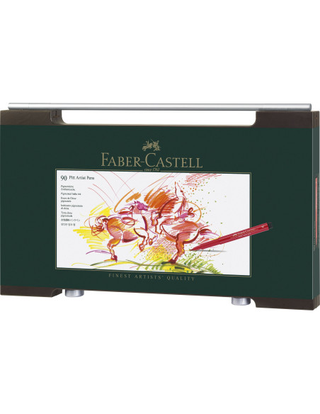 FC167400,CUTIE LEMN 90 BUC PITT ARTIST PEN FABER-CASTELL