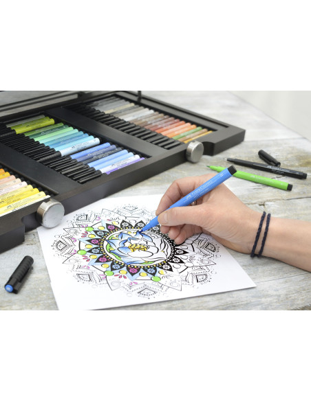FC167400,CUTIE LEMN 90 BUC PITT ARTIST PEN FABER-CASTELL