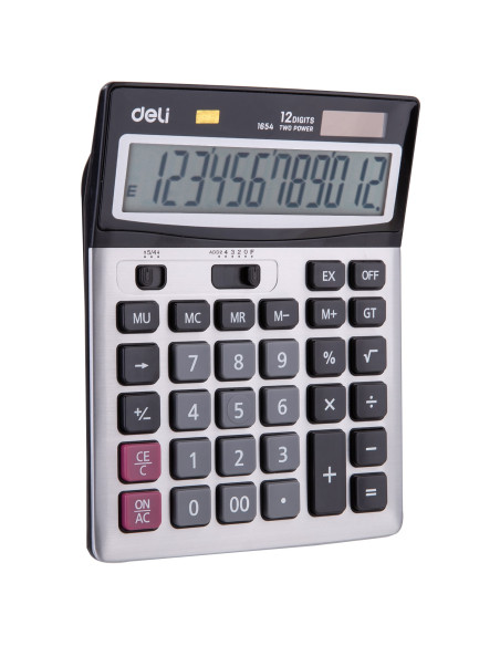 CALCULATOR BIROU 12DIG METAL 1654 DELI,DLE1654+++