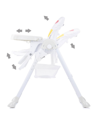 Scaun de masa Chipolino Maxi platinum,STHMX02201PL