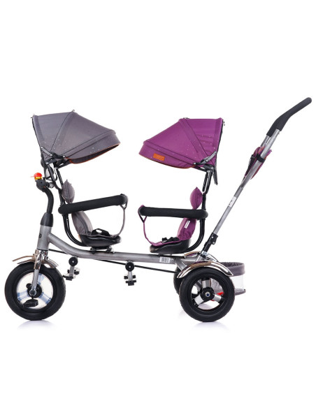 Tricicleta gemeni Chipolino 2Play lilac platinum,TRK2P0225LP