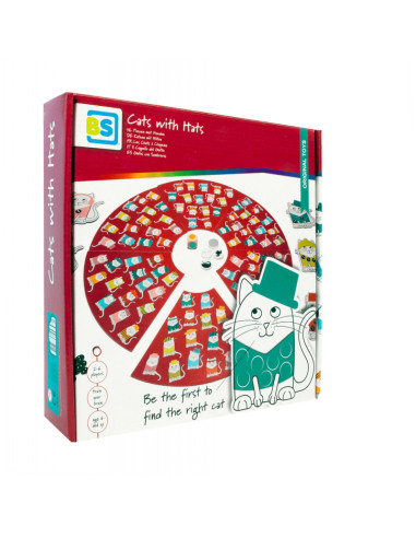 Pisici cu palarii, joc de atentie, BS Toys,GA397