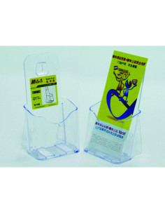 Display plastic pentru brosuri, de birou/perete, 1 x 1/3A4