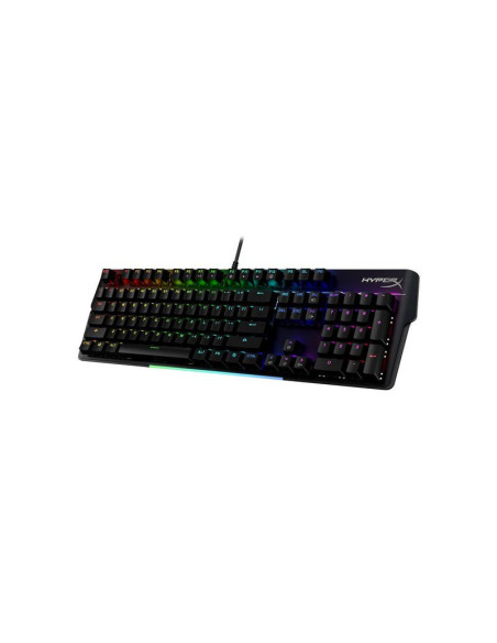 4P5E1AA#ABA,Tastatura HP HyperX Alloy Mkw100, Tastatura mecanica, Cablu USB Type-C detasabil, Iluminare RGB, Anti-Ghosting, Neag