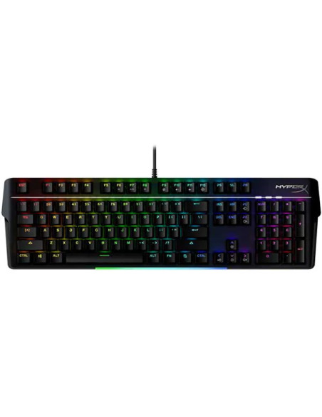 4P5E1AA#ABA,Tastatura HP HyperX Alloy Mkw100, Tastatura mecanica, Cablu USB Type-C detasabil, Iluminare RGB, Anti-Ghosting, Neag