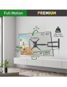 Suport TV de perete LCD/Plasma plat/curbat Barkan, BM443XL