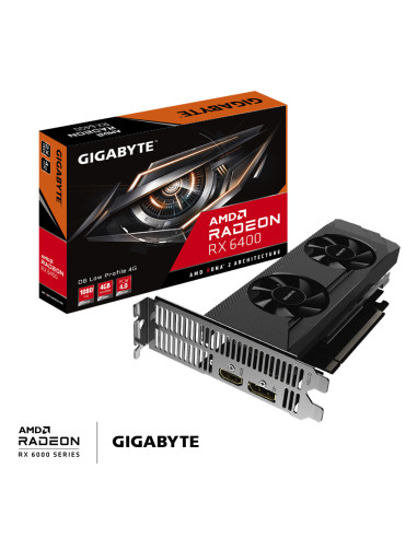 Placa video GIGABYTE Radeon RX 6400 D6 LOW PROFILE 4GB GDDR6