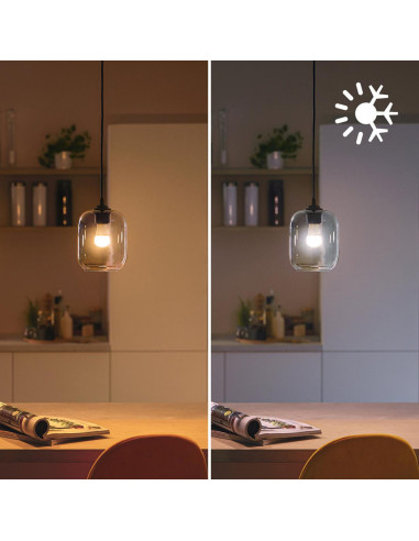 Bec LED RGB inteligent Philips Bulb, Wi-Fi, Bluetooth, P45