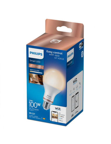 Bec LED inteligent Philips, Wi-Fi, Bluetooth, A67, E27, 13W