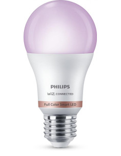 Bec LED RGB inteligent Philips, Wi-Fi, Bluetooth, A60, E27, 8W