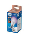 Bec LED RGB inteligent Philips, Wi-Fi, Bluetooth, A60, E27, 8W