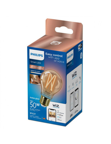 Bec LED inteligent vintage Philips filament chihlimbariu