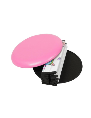 Taburet pliabil rotund 38cm-Unicorn,HR-FLD38-UNC