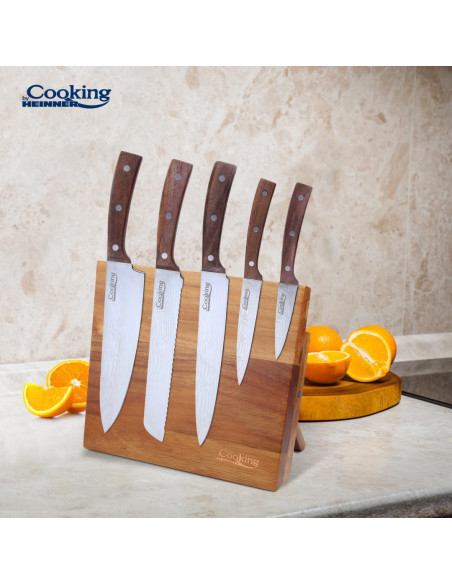 SET CUTITE BUCATARIE 6 PIESE,DAMASCUS STYLE, COOKING BY
