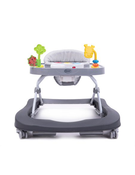 4BABY-957022,Premergator/impingator 4Baby WALK'N PUSH 2 in 1 Gri Inchis