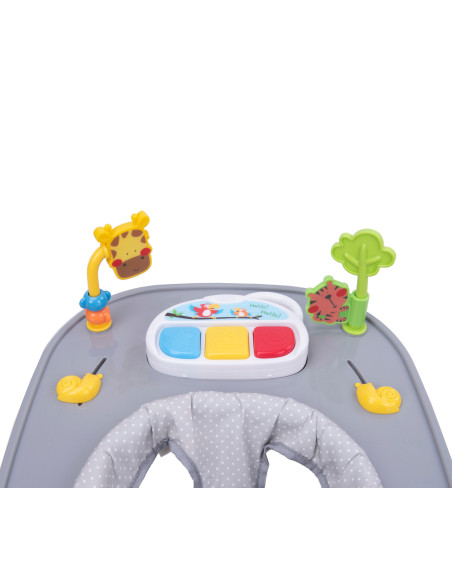 4BABY-957022,Premergator/impingator 4Baby WALK'N PUSH 2 in 1 Gri Inchis