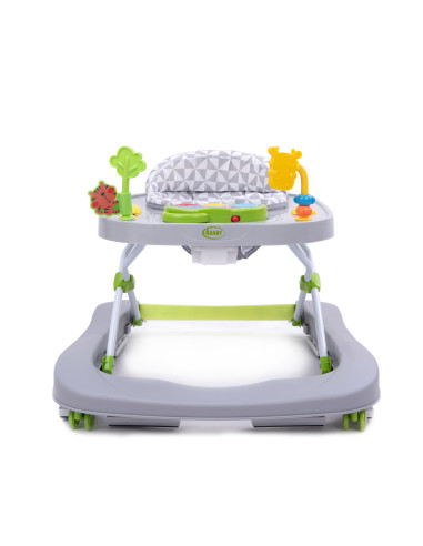 4BABY-957039,Premergator/impingator 4Baby WALK'N PUSH 2 in 1 Gri Deschis
