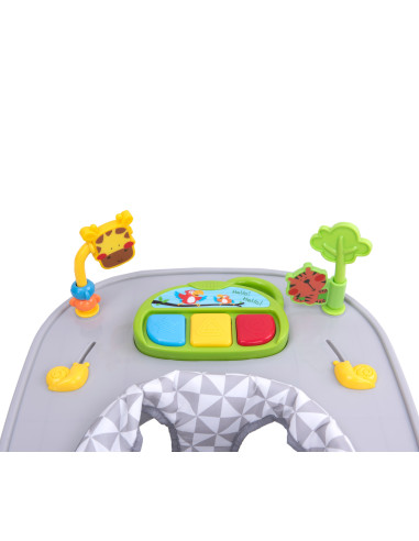 4BABY-957039,Premergator/impingator 4Baby WALK'N PUSH 2 in 1 Gri Deschis