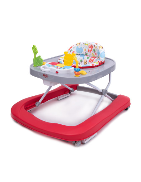 4BABY-957053,Premergator/impingator 4Baby WALK'N PUSH 2 in 1 Rosu