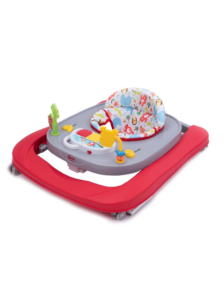 4BABY-957053,Premergator/impingator 4Baby WALK'N PUSH 2 in 1 Rosu