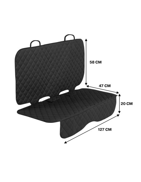 Protectie dubla matlasata pentru bancheta Caretero,TEROA-1089