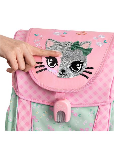 TGJY-051A(1),Ghiozdan neechipat Joy, motiv Lovely Kitty Cat