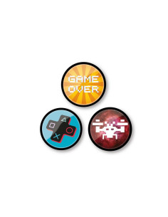 Insigne, 3buc/set, Roller NIKIDOM - Play,ND-9104