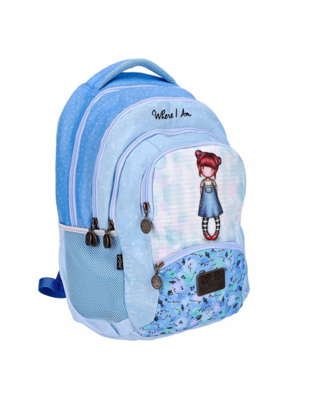 Rucsac scoala cu doua compartimente, 35L - Gorjuss Where Am