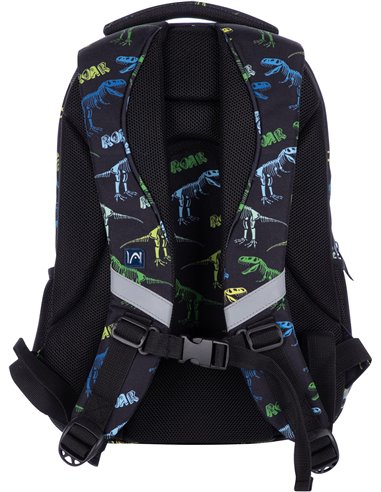 Set Scoala Dino - Ghiozdan Scoala, Penar Echipat 1 fermoar, Sac