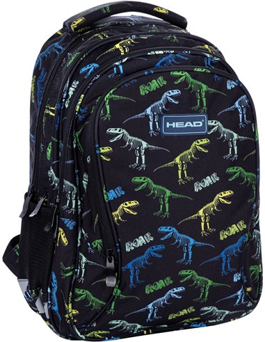 Set Scoala Dino - Ghiozdan Scoala, Penar Echipat 1 fermoar, Sac