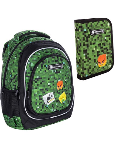 Set Scoala Pixel One - Ghiozdan Scoala, Penar Neechipat cu 1