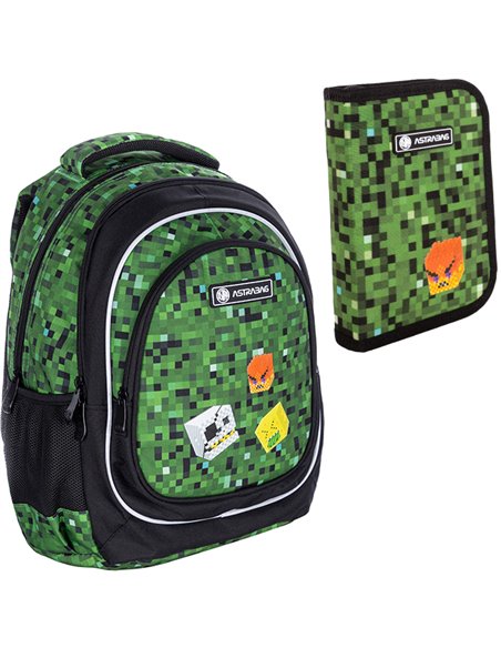 Set Scoala Pixel One - Ghiozdan Scoala, Penar Neechipat cu 1
