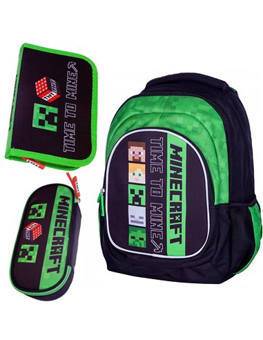 Set Scoala Minecraft Time To Mine - Ghiozdan Scoala, Penar