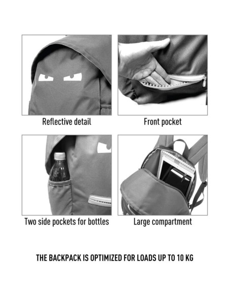 Rucsac ZIPIT Grillz, cu buzunare laterale - camuflaj