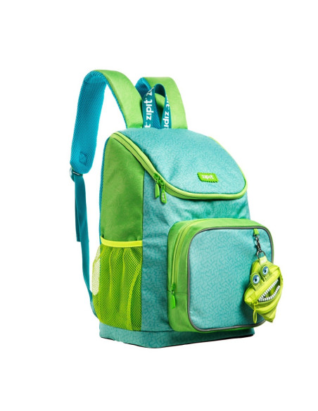 Rucsac ZIPIT Wildlings Premium, buzunare laterale - verde +