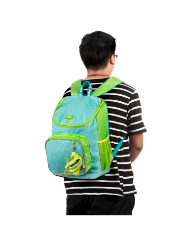 Rucsac ZIPIT Wildlings Premium, buzunare laterale - verde +