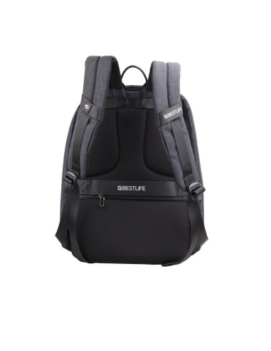 Rucsac BESTLIFE Travelsafe, laptop 15.6 inch, conector USB si
