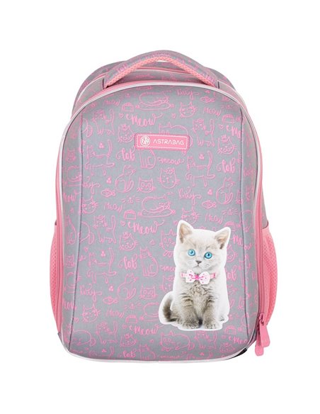 Set Scoala Pisicuta Pink Kitty - Ghiozdan Scoala Ergonomic si
