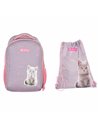 Set Scoala Pisicuta Pink Kitty - Ghiozdan Scoala Ergonomic si