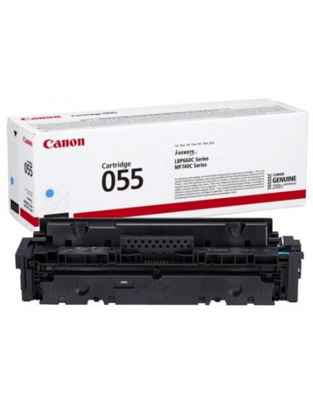 Cartus Toner Original Canon CRG055 Cyan, 2100 pagini Cartus Toner Original Canon CRG055 Cyan, 2100 pagini