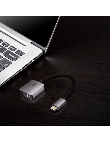ADAPTOR USB ATEN, USB-C to VGA Adapter "UC3002A-AT" (include TV