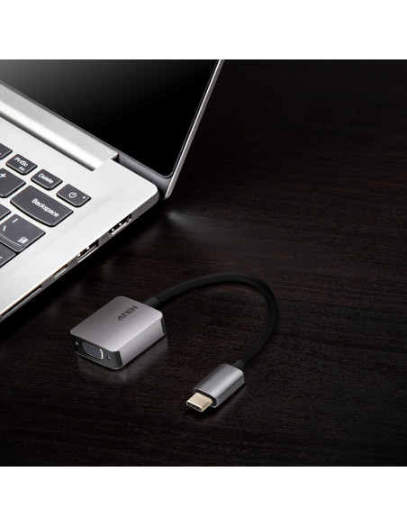 ADAPTOR USB ATEN, USB-C to VGA Adapter "UC3002A-AT" (include TV