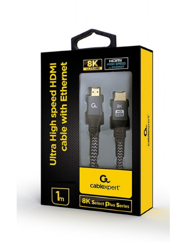 CABLU video GEMBIRD, HDMI (T) la HDMI (T), 2m, HDMI 2.1