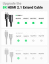 CABLU video prelungitor Ugreen, "HD151" HDMI (T) la HDMI (M)