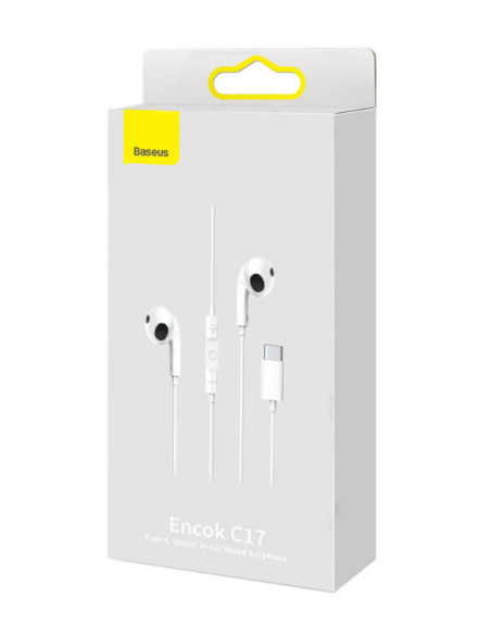 CASTI Baseus Encok C17, pt smartphone, control volum + microfon
