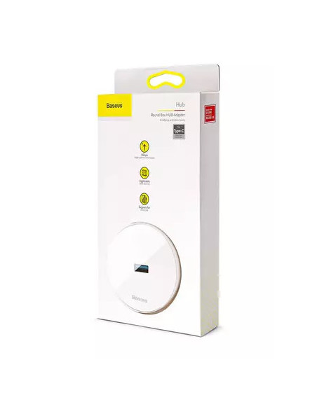 HUB extern Baseus Airjoy, porturi USB: USB 3.0 x 1 + USB 2.0 x