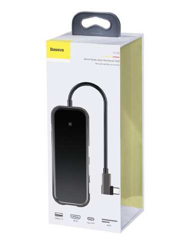 HUB extern Baseus, porturi USB: USB 3.0 x 3 + USB Type-C PD 60W