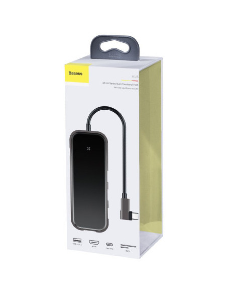 HUB extern Baseus, porturi USB: USB 3.0 x 3 + USB Type-C PD 60W
