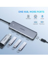 HUB extern Ugreen, "CM219" porturi USB: USB 3.0 x 4, conectare